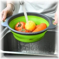 Merkloos Inklapbare Vergiet - Opvouwbaar - Groot - Blauw - Siliconen -Buiten Kamperen 1200x1200 1940