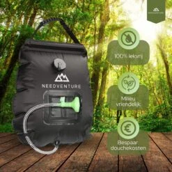 Needventure Solar Douche - Camping Douchezak - Buiten Douche - Tuindouche - Inclusief Thermometer - Waterzak Met Douchekop - 20L - Zwart 19 Needventure Solar Douche - Camping Douchezak - Buiten Douche - Tuindouche - Inclusief Thermometer - Waterzak Met Douchekop - 20L - Zwart -Buiten Kamperen 1200x1200 1970