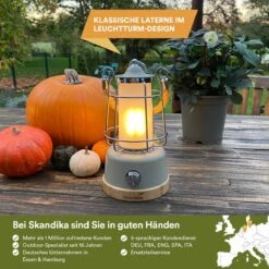 Skandika Kiruna LED-Lamp – Tentlampen – Campinglampen – Buiten Lantaarn – Buitenverlichting – Buiten Lamp - Retro Outdoor Camping Lamp Met Powerbank, Traploos Dimbaar, Draadloos, Oplaadbare Batterij, USB, Warm En Koud Wit, 75h Lichtduur – Beige -Buiten Kamperen 1200x1200 2177