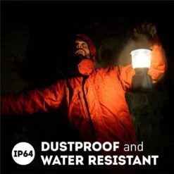 Favour L0818 Retro Camping Lamp Oplaadbaar LED, 320 Lumen, IP64 Waterdicht, Draagbare Kampeerlamp, Tentlamp, Acculamp, Traploos Dimbare Lamp Incl. Kaarslicht-modus, Blauw -Buiten Kamperen 1200x1200 2194