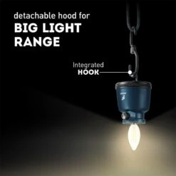 Favour L0818 Retro Camping Lamp Oplaadbaar LED, 320 Lumen, IP64 Waterdicht, Draagbare Kampeerlamp, Tentlamp, Acculamp, Traploos Dimbare Lamp Incl. Kaarslicht-modus, Blauw -Buiten Kamperen 1200x1200 2195