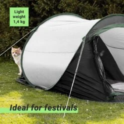 JEMIDI Tweepersoons Pop-up Tent - Opgooitent, Werptent Voor 2 Personen - Ideaal Als Festivaltent Of Kampeertent - Verschillende Kleuren -Buiten Kamperen 1200x1200 221