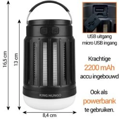 Anti Muggenlamp LED Camping Lamp | Thuis Muggen Vanger Lamp Oplaadbaar | King Mungo 25 Anti Muggenlamp LED Camping Lamp | Thuis Muggen Vanger Lamp Oplaadbaar | King Mungo -Buiten Kamperen 1200x1200 2217