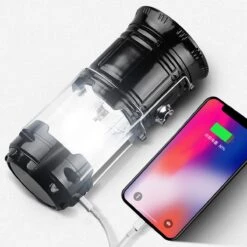 Merkloos Xtraworks - Multifunctionele Solar LED Campinglamp Met Handvatten - IPX 45 Waarde, USB-lader En Powerbank - Mat Zwart -Buiten Kamperen 1200x1200 2238