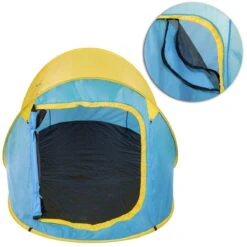 Pop Up Tent Waterkolom 1500 Mm/Cm² - Blauw - 2 Persoons -Buiten Kamperen 1200x1200 25
