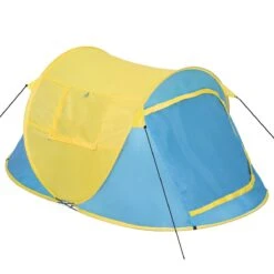 Pop Up Tent Waterkolom 1500 Mm/Cm² - Blauw - 2 Persoons -Buiten Kamperen 1200x1200 26