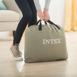 Intex Prime Comfort - Luchtbed - 2-Persoons - 152x203x51 Cm (BxLxH) - Grijs - Met Ingebouwde Motorpomp -Buiten Kamperen 1200x1200 372