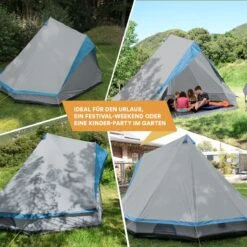 Skandika Tipii II Tent – Tipi-tenten – Teepee – 8 Persoons Campingtent – Muggengaas – 250 Cm Stahoogte – Uitneembare Tentvloer – 3000 Mm Waterkolom – Indische Tent, Partytent, Festivaltent – Outdoor, Camping, Tuin – Kamperen – Grijs/turquoise 13 Skandika Tipii II Tent – Tipi-tenten – Teepee – 8 Persoons Campingtent – Muggengaas – 250 Cm Stahoogte – Uitneembare Tentvloer – 3000 Mm Waterkolom – Indische Tent, Partytent, Festivaltent – Outdoor, Camping, Tuin – Kamperen – Grijs/turquoise -Buiten Kamperen 1200x1200 45