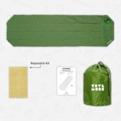 TRVLMORE Slaapmat - Zelfopblazend - 1 Persoons - Ingebouwde Pomp En Kussen - Groen -Buiten Kamperen 1200x1200 564