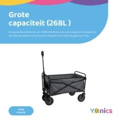 YUNICS® Bolderkar Opvouwbaar - Bolderwagen Met Stevig Harmonicaframe - Draaibare Wielen - 70KG Draagkracht - Groen 7 YUNICS® Bolderkar Opvouwbaar - Bolderwagen Met Stevig Harmonicaframe - Draaibare Wielen - 70KG Draagkracht - Groen -Buiten Kamperen 1200x1200 635