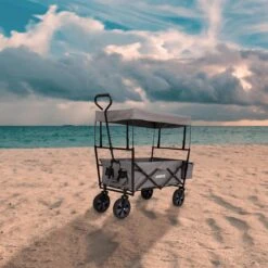 AREBOS Handwagen Vouwbare Dak Handwagen Vouwbare Trolley Uitrustingswagen Grijs 17 AREBOS Handwagen Vouwbare Dak Handwagen Vouwbare Trolley Uitrustingswagen Grijs -Buiten Kamperen 1200x1200 668