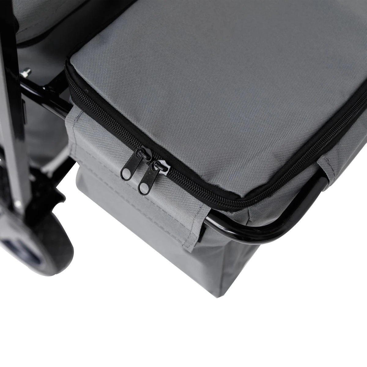 AREBOS Handwagen Vouwbare Dak Handwagen Vouwbare Trolley Uitrustingswagen Grijs 12 AREBOS Handwagen Vouwbare Dak Handwagen Vouwbare Trolley Uitrustingswagen Grijs - Afbeelding 10