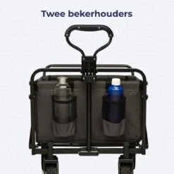 LifeGoods Bolderkar - Opvouwbaar - Draaibare Wielen - 2 Standen - 70KG Draagkracht - Grijs -Buiten Kamperen 1200x1200 677