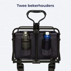LifeGoods Bolderkar - Opvouwbaar - Draaibare Wielen - 2 Standen - 70KG Draagkracht - Zwart -Buiten Kamperen 1200x1200 728