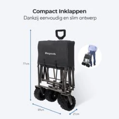 LifeGoods Bolderkar - Opvouwbaar - Tot 80KG - 94L - Wasbaar Polyester - 98x45cm - Zwart/Grijs 19 LifeGoods Bolderkar - Opvouwbaar - Tot 80KG - 94L - Wasbaar Polyester - 98x45cm - Zwart/Grijs -Buiten Kamperen 1200x1200 737