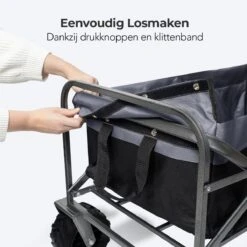 LifeGoods Bolderkar - Opvouwbaar - Tot 80KG - 94L - Wasbaar Polyester - 98x45cm - Zwart/Grijs 20 LifeGoods Bolderkar - Opvouwbaar - Tot 80KG - 94L - Wasbaar Polyester - 98x45cm - Zwart/Grijs -Buiten Kamperen 1200x1200 738