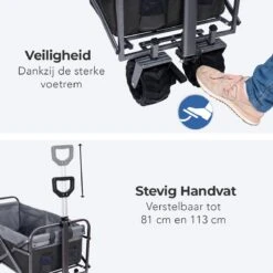 LifeGoods Bolderkar - Opvouwbaar - Tot 80KG - 94L - Wasbaar Polyester - 98x45cm - Zwart/Grijs 21 LifeGoods Bolderkar - Opvouwbaar - Tot 80KG - 94L - Wasbaar Polyester - 98x45cm - Zwart/Grijs -Buiten Kamperen 1200x1200 739