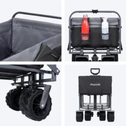 LifeGoods Bolderkar - Opvouwbaar - Tot 80KG - 94L - Wasbaar Polyester - 98x45cm - Zwart/Grijs 23 LifeGoods Bolderkar - Opvouwbaar - Tot 80KG - 94L - Wasbaar Polyester - 98x45cm - Zwart/Grijs -Buiten Kamperen 1200x1200 741