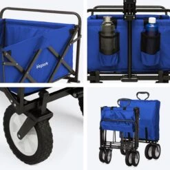 LifeGoods Bolderkar - Opvouwbaar - Draaibare Wielen - 2 Standen - 70KG Draagkracht - Blauw 18 LifeGoods Bolderkar - Opvouwbaar - Draaibare Wielen - 2 Standen - 70KG Draagkracht - Blauw -Buiten Kamperen 1200x1200 756