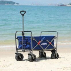 AREBOS Handkar | Transportwagen | Apparatuurwagen | Opvouwbaar | Blauw -Buiten Kamperen 1200x1200 763