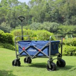 AREBOS Handkar | Transportwagen | Apparatuurwagen | Opvouwbaar | Blauw -Buiten Kamperen 1200x1200 764