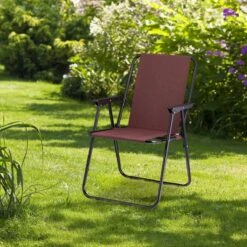 Relaxdays Campingstoel Inklapbaar Set Van 2 - Klapstoel 100 Kg - Visstoel Met Armleuningen - Grijs -Buiten Kamperen 1200x1200 853