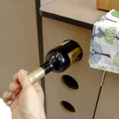 Camper Keuken MDF - Linkerkant EU - Inclusief Kledingstang + Wijnrek - Onbewerkt - Inbouw Kasten Inrichting Kampeerauto Caravan -Buiten Kamperen 1200x1200 870