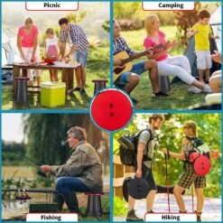 Kampeerkruk - Uitschuifbare Kruk - Rood/Zwart- Tot 120 Kg - Travel Stool - Opvouwbare Campingkruk - Inklapbaar Krukje - Telescopische Kruk - Camping - Outdoor 17 Kampeerkruk - Uitschuifbare Kruk - Rood/Zwart- Tot 120 Kg - Travel Stool - Opvouwbare Campingkruk - Inklapbaar Krukje - Telescopische Kruk - Camping - Outdoor -Buiten Kamperen 1200x1200 884