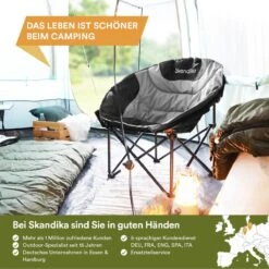 Skandika Moonchair Sirkka – Campingstoelen – Klapstoel – Vouwstoel – Kampeerstoel - Grote, Comfortabele, Campingstoel Opvouwbaar, Gepolsterd, Koelvak, Drinkhouder, Draaggreep En Draagtas, Antislipvoetjes - Max. 150 Kg – Zwart/grijs 15 Skandika Moonchair Sirkka – Campingstoelen – Klapstoel – Vouwstoel – Kampeerstoel - Grote, Comfortabele, Campingstoel Opvouwbaar, Gepolsterd, Koelvak, Drinkhouder, Draaggreep En Draagtas, Antislipvoetjes - Max. 150 Kg – Zwart/grijs -Buiten Kamperen 1200x1200 892
