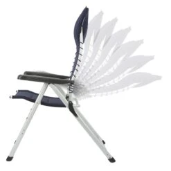 Campart Campingstoel CH-0592 - Opvouwbaar Met Hoofdsteun - 7 Verstelbare Standen - Lichtgewicht - Blauw -Buiten Kamperen 1200x1200 904