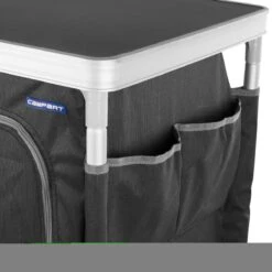 Campart Campingkast CU-0719 – Opvouwbaar En Verstelbaar - 4 Verstelbare Poten - 3 Lagen - Aluminium Frame - Grijs -Buiten Kamperen 1200x1200 948