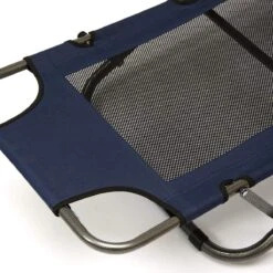 Ligstoel 180x60cm - Opvouwbaar Campingstoel Ligbed Strandstoel Tuinstoel Vouwligstoel Blauw -Buiten Kamperen 1200x1200 996