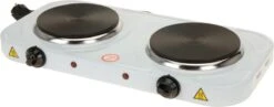 Orange85 Kookplaat - Elektrisch - 2 Pits - Kampeer Accessoires - Wit - 48x27x5cm - Metaal - Fornuis - Vrijstaand