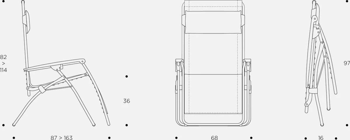 LAFUMA R Clip - Relaxstoel - Verstelbaar - Inklapbaar - Zero Gravity - Color Block - Moss 10 LAFUMA R Clip - Relaxstoel - Verstelbaar - Inklapbaar - Zero Gravity - Color Block - Moss - Afbeelding 8
