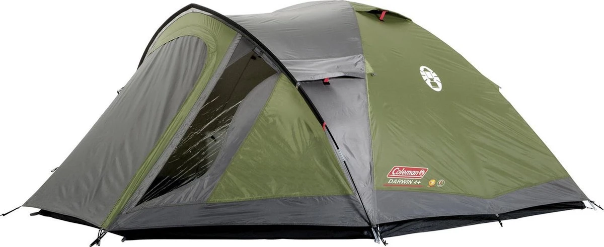 Coleman Darwin 4 Plus Koepeltent - 4-Persoons - Groen 4 Coleman Darwin 4 Plus Koepeltent - 4-Persoons - Groen - Afbeelding 2