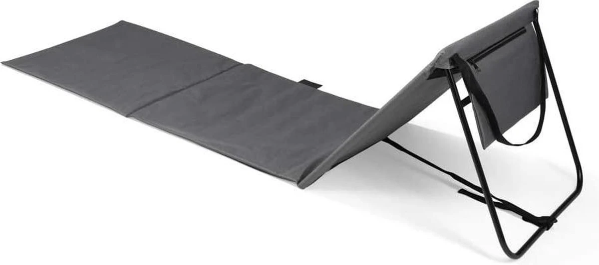 Set Van 2 Strandmatten Met Verstelbare Rugleuning - Gevuld Met Comfortschuim, Ultralicht En Opvouwbaar Om Ruimte Te Besparen – Grijs 5 Set Van 2 Strandmatten Met Verstelbare Rugleuning - Gevuld Met Comfortschuim, Ultralicht En Opvouwbaar Om Ruimte Te Besparen – Grijs - Afbeelding 3