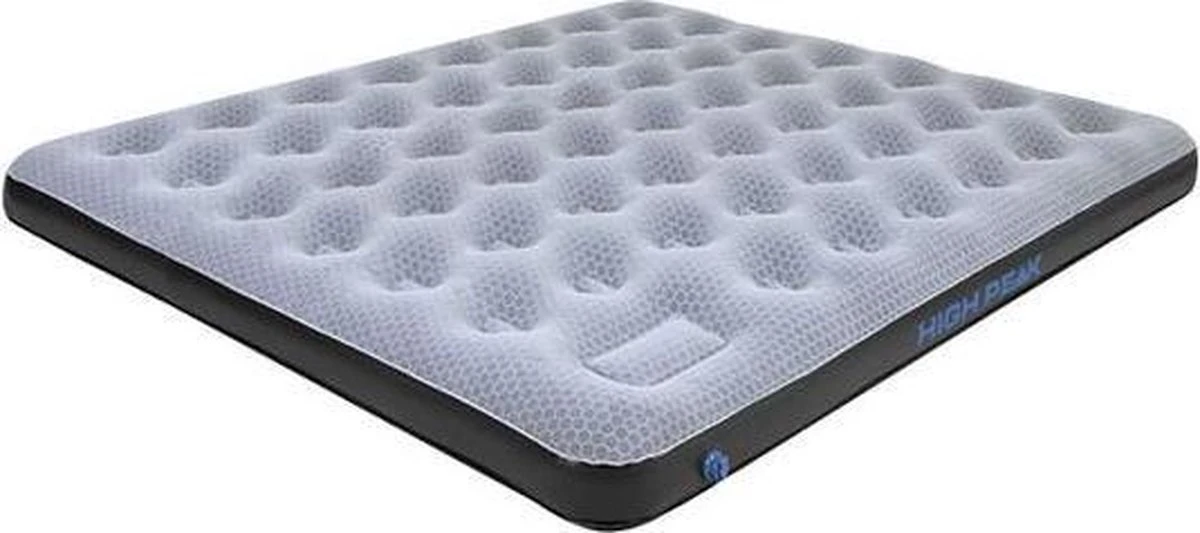 High Peak King Comfort Plus Luchtbed - 2-Persoons - Grijs-Blauw - Ingebouwde Voetpomp 3 High Peak King Comfort Plus Luchtbed - 2-Persoons - Grijs-Blauw - Ingebouwde Voetpomp