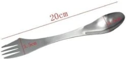 KELERINO. RVS Spork - Survival Outdoor Camping - Vork, Lepel & Mes - 3 Stuks -Buiten Kamperen 1200x560
