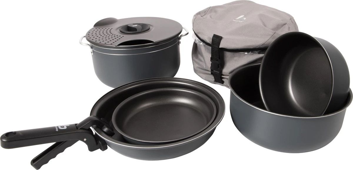 Bo-Camp Pannenset - Camping - 7-delig - Aluminium 16 Bo-Camp Pannenset - Camping - 7-delig - Aluminium - Afbeelding 14