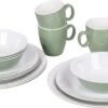 Bo-Camp Servies - Campingbord - 100% Melamine - 16-delig - Groen -Buiten Kamperen 1200x586 1