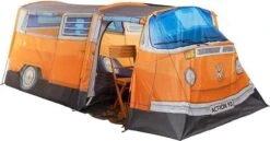 Merkloos Volkswagen Bus Tent - Oranje - 4 Persoons -Buiten Kamperen 1200x627 1