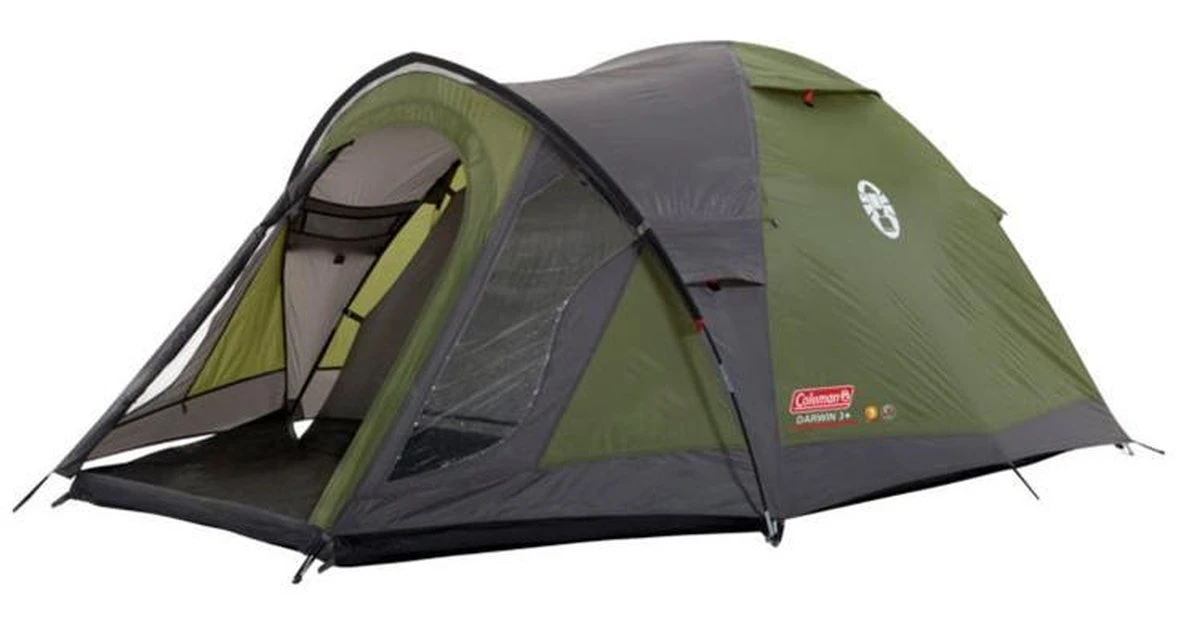 Coleman Darwin 4 Plus Koepeltent - 4-Persoons - Groen 3 Coleman Darwin 4 Plus Koepeltent - 4-Persoons - Groen