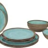Bo-Camp Servies Halo - 12 Delig Melamine - Aqua 1 Bo-Camp Servies Halo - 12 Delig Melamine - Aqua -Buiten Kamperen 1200x643 1