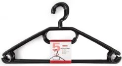 Merkloos Set Van Mobiele Opvouwbare Kledingkast Met Blauwe Hoes 160 Cm En 5x Plastic Kledinghangers Zwart -Buiten Kamperen 1200x651 3