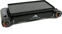 T&S - Draagbaar Dubbel Gasvuur Met Grillplaat En Transportkist - Camping Kooktoestel - Kookstel - Bakplaat - Gasfornuis - 2 Pits - Elektrische Ontsteking - Kookvuur - Kampeer Vuur -Buiten Kamperen 1200x670 3