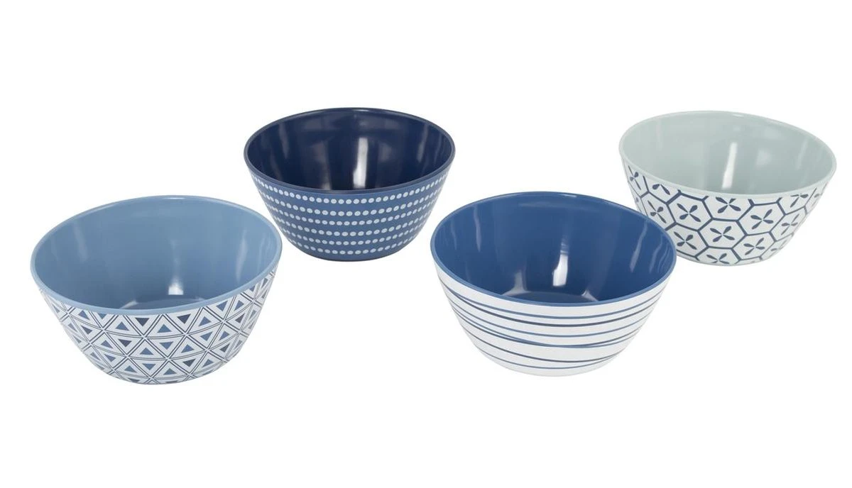 Bo-Camp - Servies - Mix & Match- 16-Delig - Blauw 9 Bo-Camp - Servies - Mix & Match- 16-Delig - Blauw - Afbeelding 7
