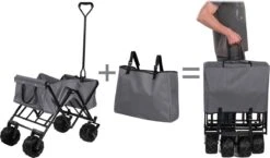TecTake - Opvouwbare Bolderkar Heidrun Grijs -Buiten Kamperen 1200x703 4