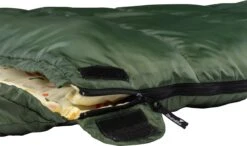 Skandika Vegas-R XXL Slaapzak - Mummieslaapzakken – Slaapzakken Volwassen – Maat XXL – Mummie Slaapzak - Unisex - Katoen, Luxe Kwaliteit, Koppelbaar, 3 Seizoenen, 220 X 110 Cm, -12° Tot -15°C, Outdoor Kampeerslaapzak – Ritssluiting Rechts - Groen -Buiten Kamperen 1200x710 1