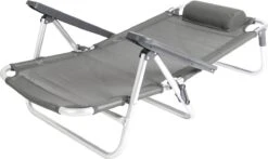 Bo-Camp Beach Chair - Monaco - Aluminium - Grijs -Buiten Kamperen 1200x715 3