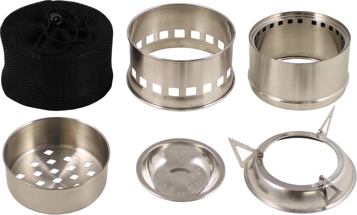 Fox Outdoor - Houtbrander "Forest" - RVS 4 Fox Outdoor - Houtbrander "Forest" - RVS - Afbeelding 2